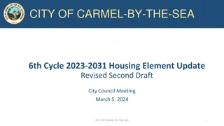 Housing Element Update Overview in Carmel-by-the-Sea