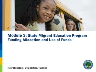 State Migrant Education Program Funding