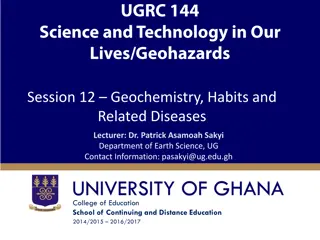 Geochemistry and Its Impact on Human Health