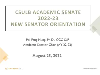 CSULB Academic Senate Orientation Overview