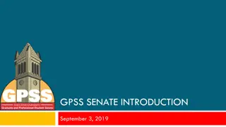 GPSS Senate: Roles and Responsibilities