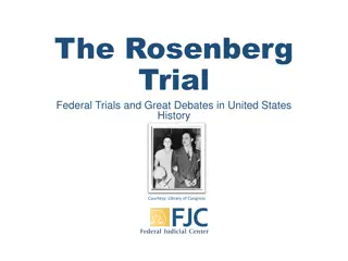 The Rosenberg Trial and the Red Scare: Cold War Espionage and Anti-Communist Hysteria