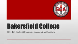 Bakersfield College Student Government Association Elections Information