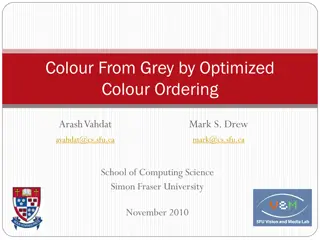 Optimized Colour Ordering for Grey to Colour Transformation