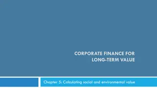 Social and Environmental Value Calculation in Corporate Finance