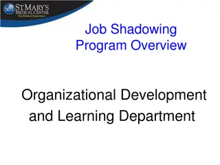 Job Shadowing Program Overview in Organizational Development and Learning Department