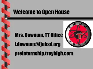 Troy High School Pre-Internship Program Information