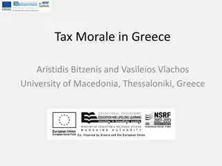 Tax Morale and the Shadow Economy in Greece