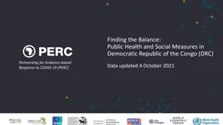 Public Health and Social Measures in DRC: PERC Data Update