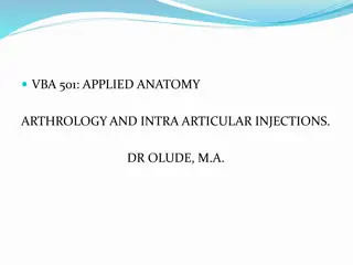 Overview of Joint Anatomy and Injections by Dr. Olude