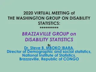 Washington Group and Brazzaville Group Meeting on Disability Statistics