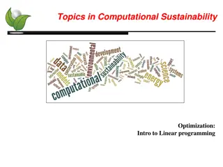 Linear Programming for Recreational Site Planning