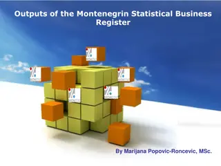 The Montenegrin Statistical Business Register