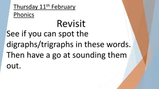 Phonics Revisit: Digraphs and Tricky Words Practice