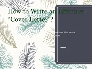 Mastering the Art of Writing an Effective Cover Letter