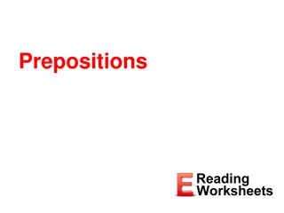 Understanding Prepositions: Examples, Positions, and Usage