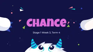 Probability Learning Activities for Week 3 in Chance Stage 1 Term 4