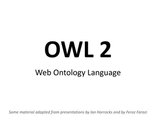 Overview of OWL 2 Web Ontology Language Features