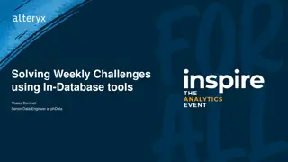 Using In-Database Tools for Weekly Challenges in Alteryx