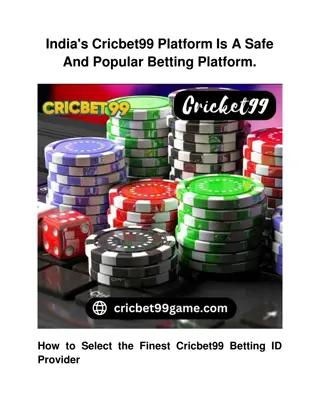 India's Cricbet99 Platform Is A Safe And Popular Betting Platform