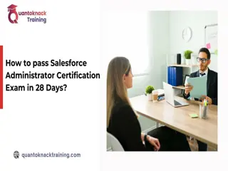 How to pass the Salesforce Administrator Certification Exam in 28 Days