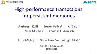 High-Performance Transactions for Persistent Memories