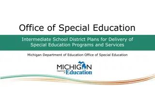 Michigan's Intermediate School District (ISD) Special Education Plans