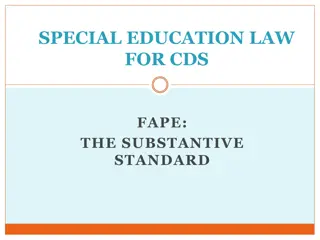 Special Education Law for Children with Disabilities (CDS)