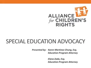 Special Education Advocacy