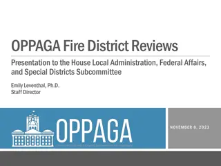 Special Fire District Performance Reviews Overview