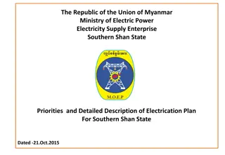 Electrification Plan for Southern Shan State by Ministry of Electric Power Myanmar