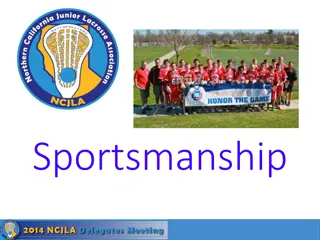 Developing Youth Athletes Through Sportsmanship Governance