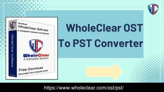 WholeClear OST To PST Converter