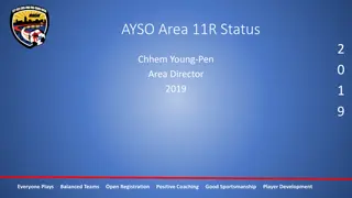 AYSO Area 11R Status 2019 Summary and Programs Overview