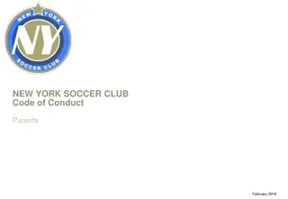 New York Soccer Club Code of Conduct for Parents