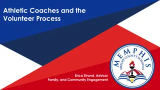 Guidelines for Athletic Coaches and Volunteers in School Settings