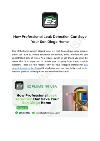 How Professional Leak Detection Can Save Your San Diego Home | Leak Detection Sa