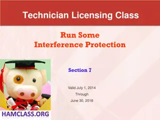 Interference Protection in Technician Licensing Classes