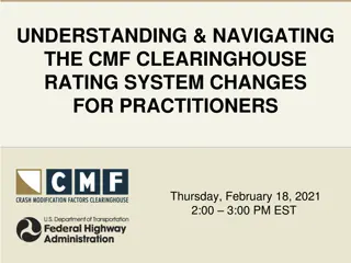 Navigating Changes in CMF Clearinghouse Rating System for Practitioners