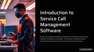 service call management software :- calliyo