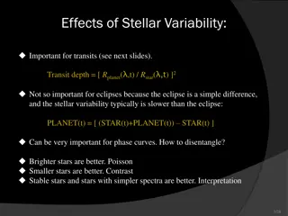 Stellar Variability Effects in Exoplanet Studies