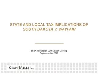 State and Local Tax Implications of South Dakota v. Wayfair