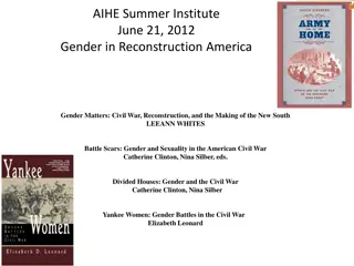 Gender in America: Civil War to Women's Suffrage Movements