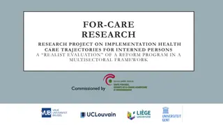 Implementation of Health Care Trajectories for Interned Persons: Realist Evaluation of a Reform Program in a Multisectoral Framework