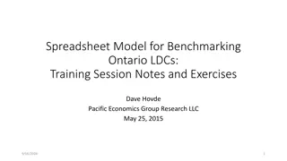 Training Session Notes: Spreadsheet Model for Benchmarking Ontario LDCs