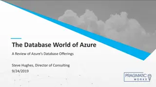 The World of Azure Database Offerings