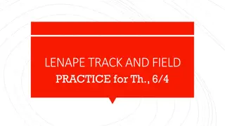 Lenape Track and Field Practice - Warmup and Workout Routine