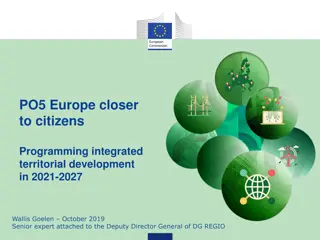 Integrated Territorial Development in Europe 2021-2027