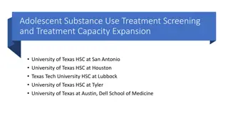 Adolescent Substance Use Treatment and Screening Programs in Texas