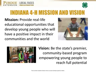 Indiana 4-H Foods Project 2015 Overview